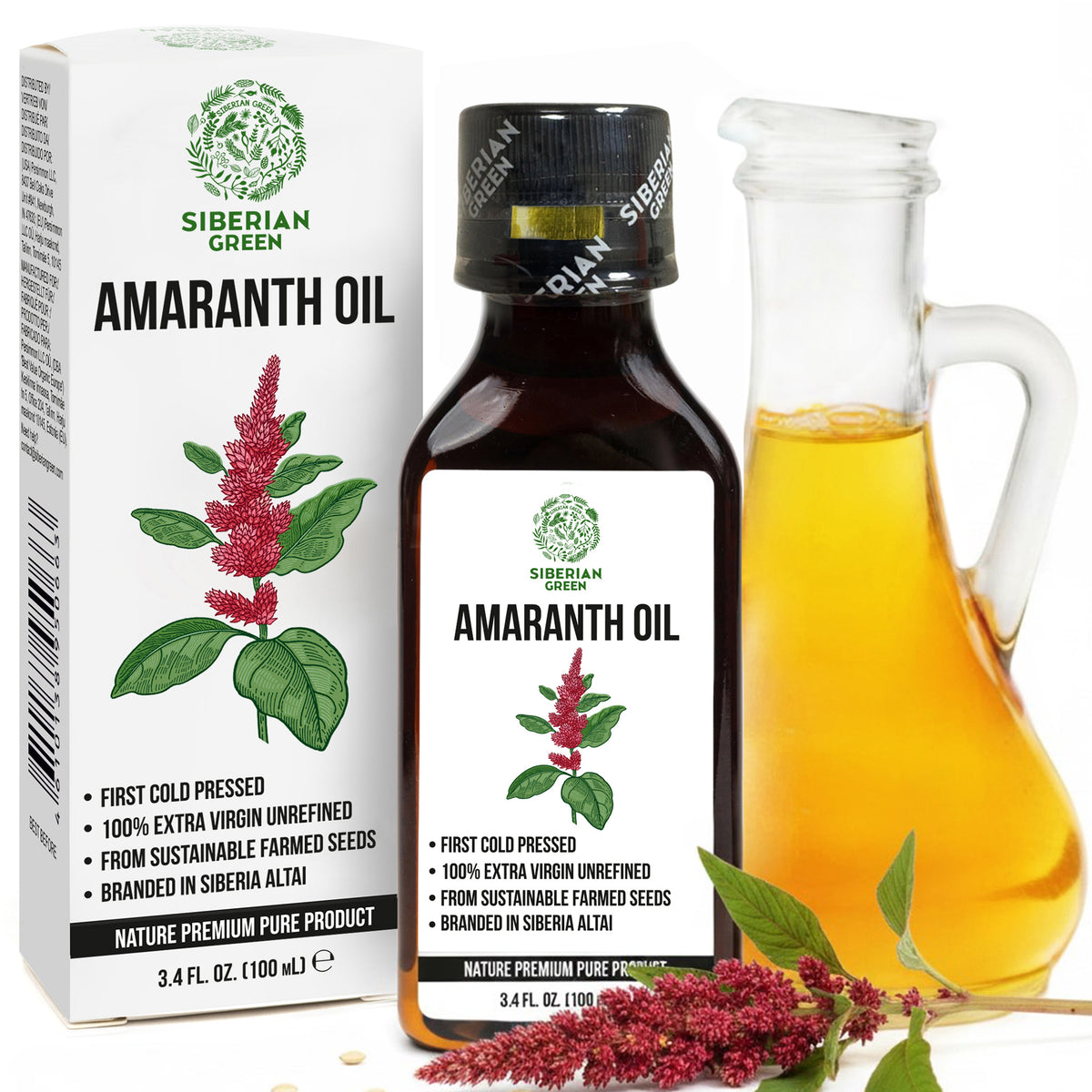 Huile d'amarante de Sibérie de qualité supérieure - 100 ml