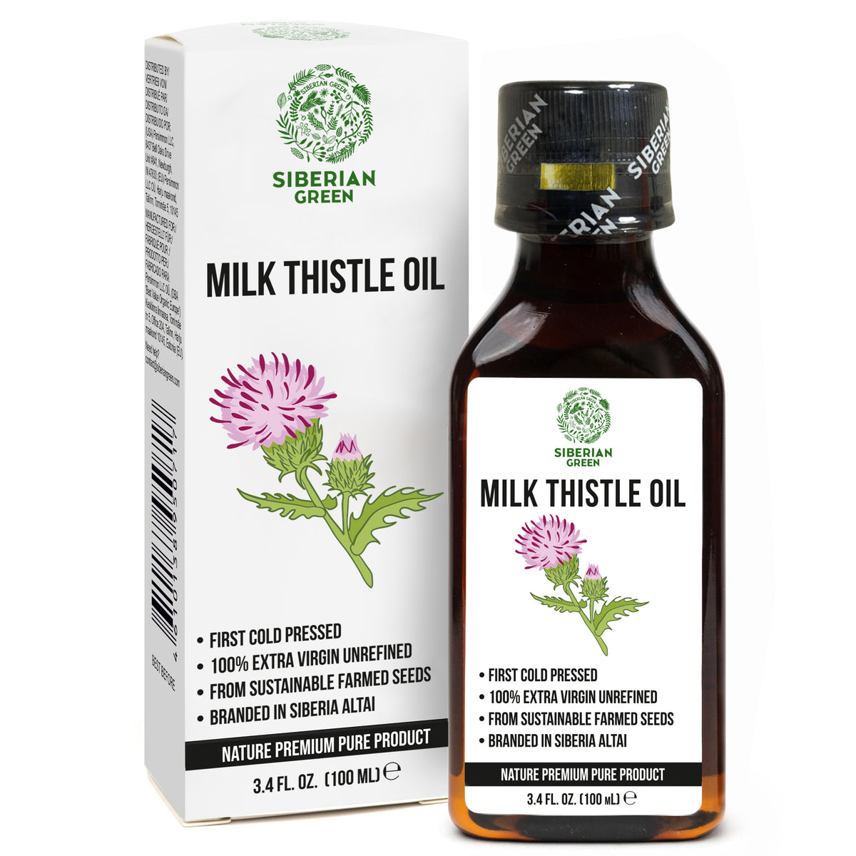 Aceite de Cardo Mariano Ecológico Puro y Virgen Extra Prensado en Frío | 100 ml