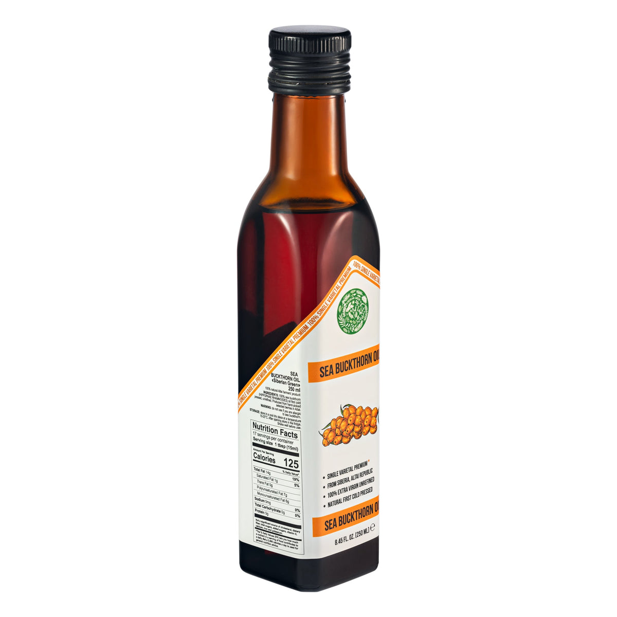 Cold-Pressed, Single Varietal, Food-Grade Oil for Cooking, 