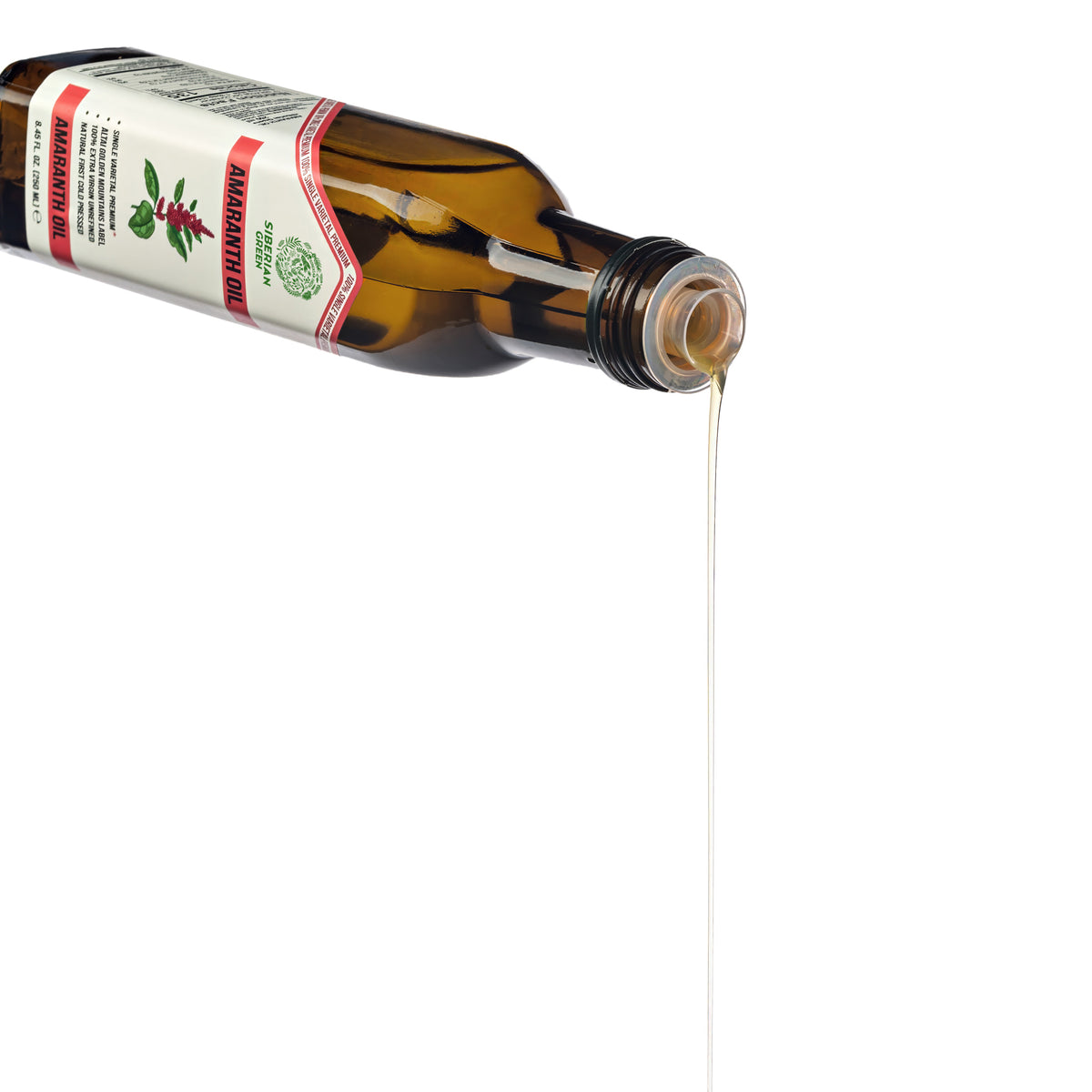 Siberian Green Amaranth Oil – Cold Pressed | 250ml Glass Bottle