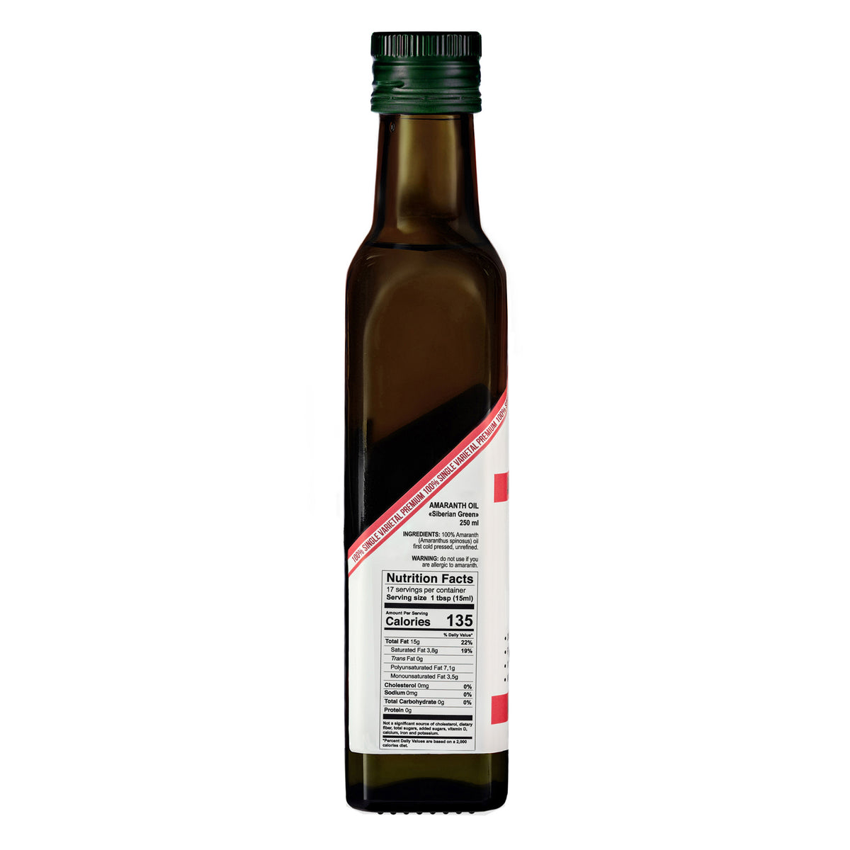 Siberian Green Amaranth Oil – Cold Pressed | 250ml Glass Bottle