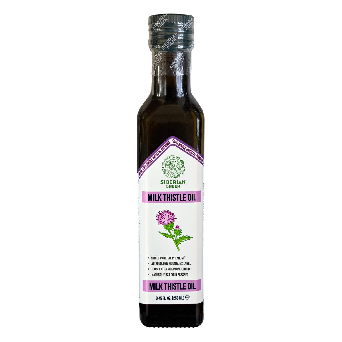 Siberian Green Milk Thistle Oil – 250ml Cold-Pressed Extra Virgin