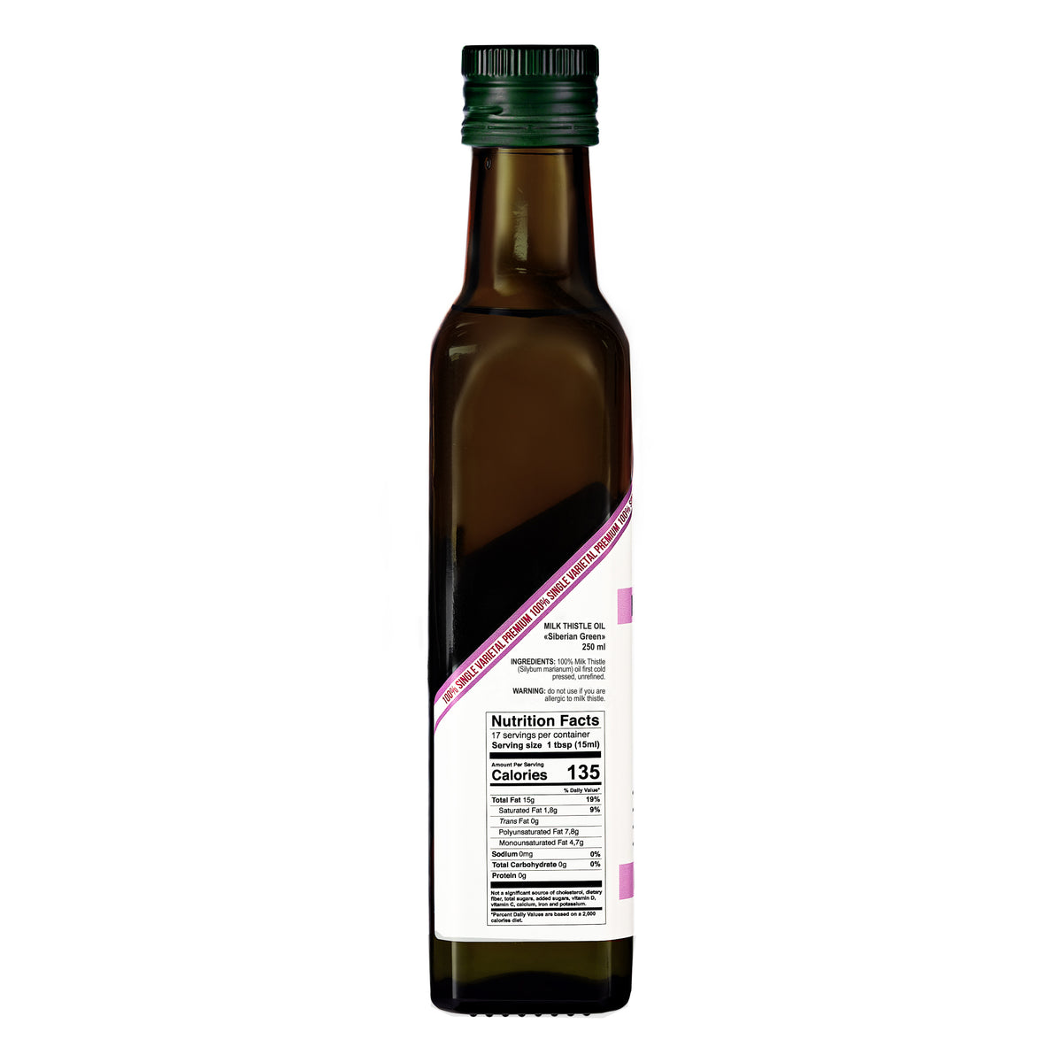 Siberian Green Milk Thistle Oil – 250ml Cold-Pressed Extra Virgin