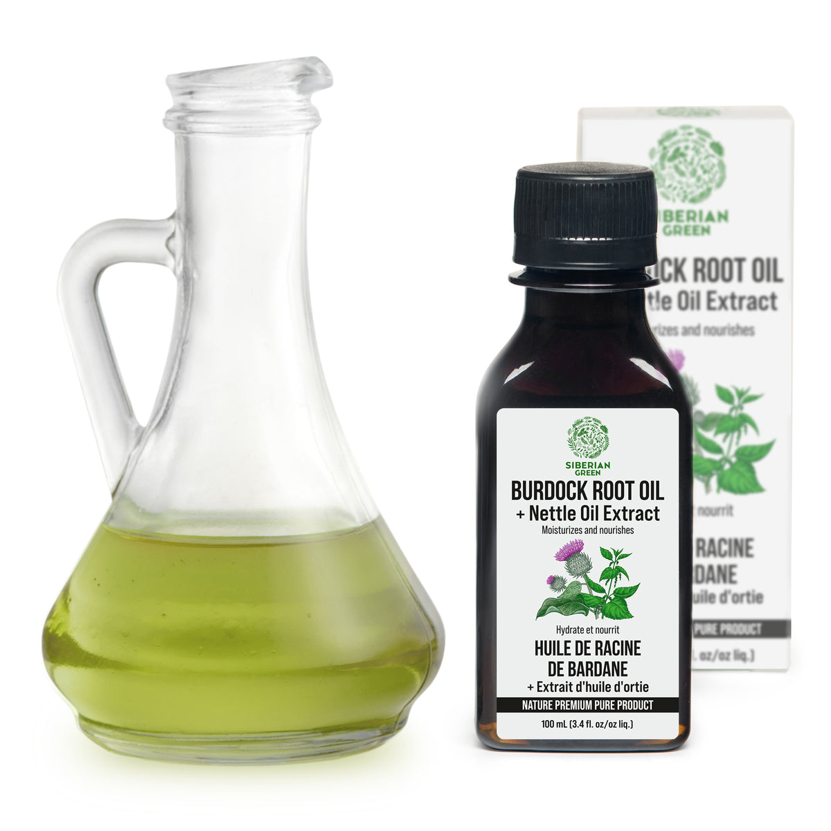Huile de bardane et ortie : Une approche unique pour des cheveux sains