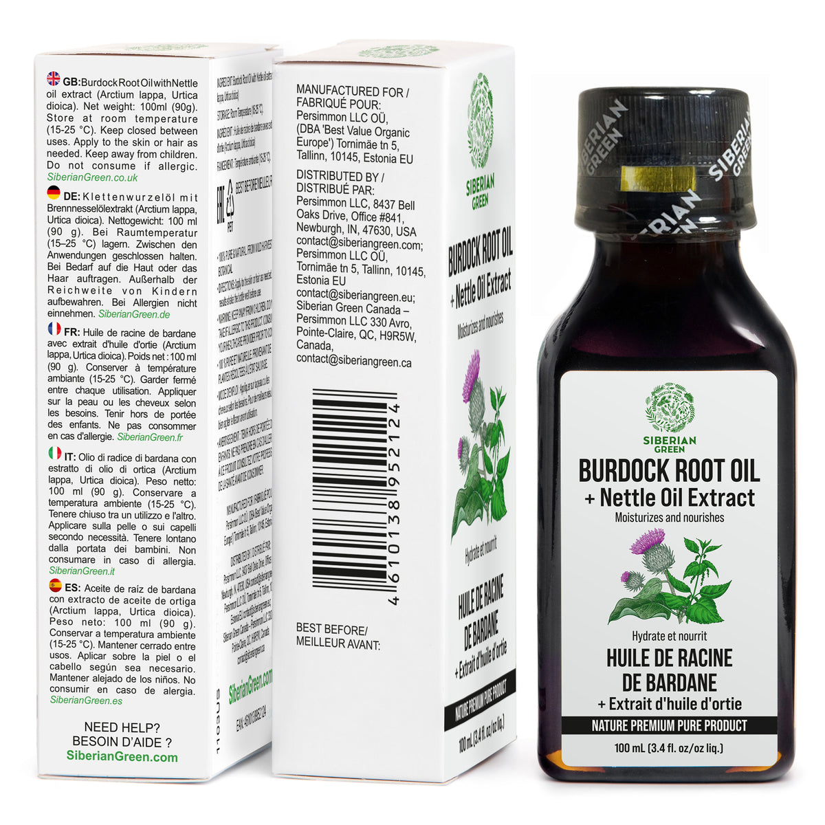 Olio di bardana con ortica: Un approccio unico per capelli sani