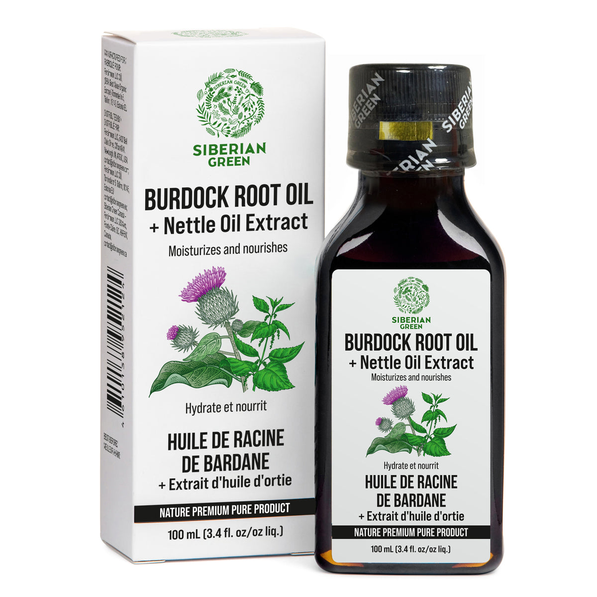 Olio di bardana con ortica: Un approccio unico per capelli sani