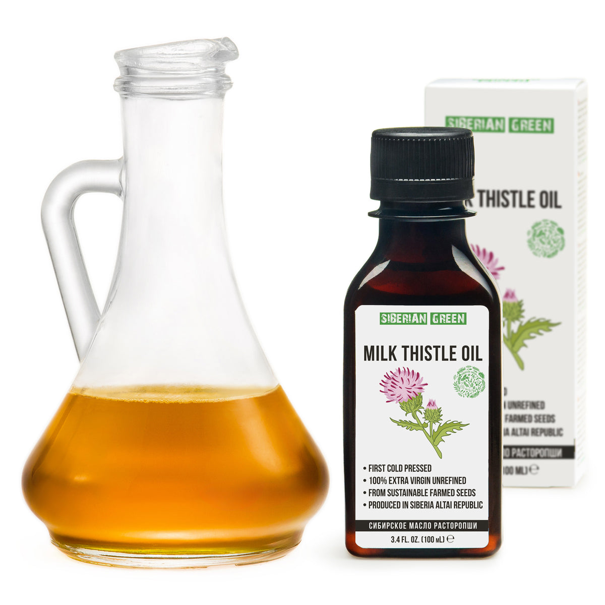 Pure & Extra Virgin Cold-Pressed Organic Milk Thistle Oil | 100 ml