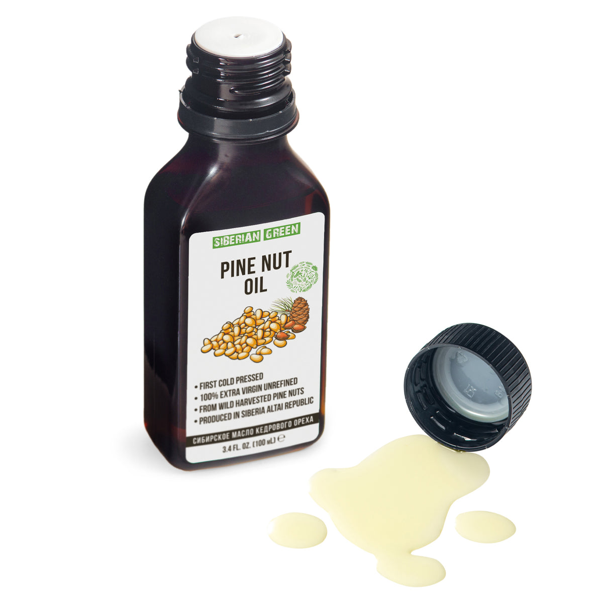 Siberian Pine Nut Oil - Сold Pressed Premium quality