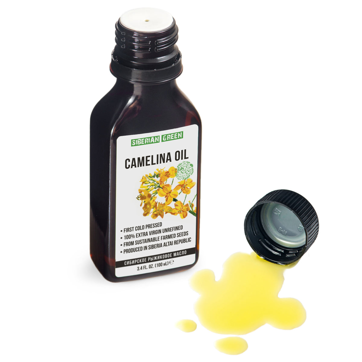 Siberian Camelina Oil – Extra Virgin, Cold-Pressed (100ml)