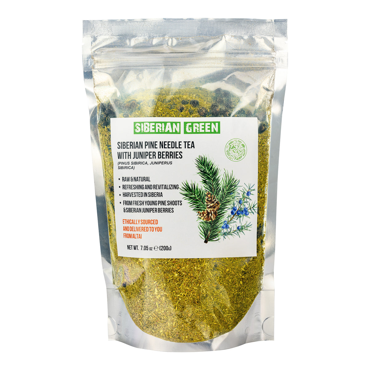 Siberian Pine Needle & Juniper Berry Tea – 200g Loose Blend