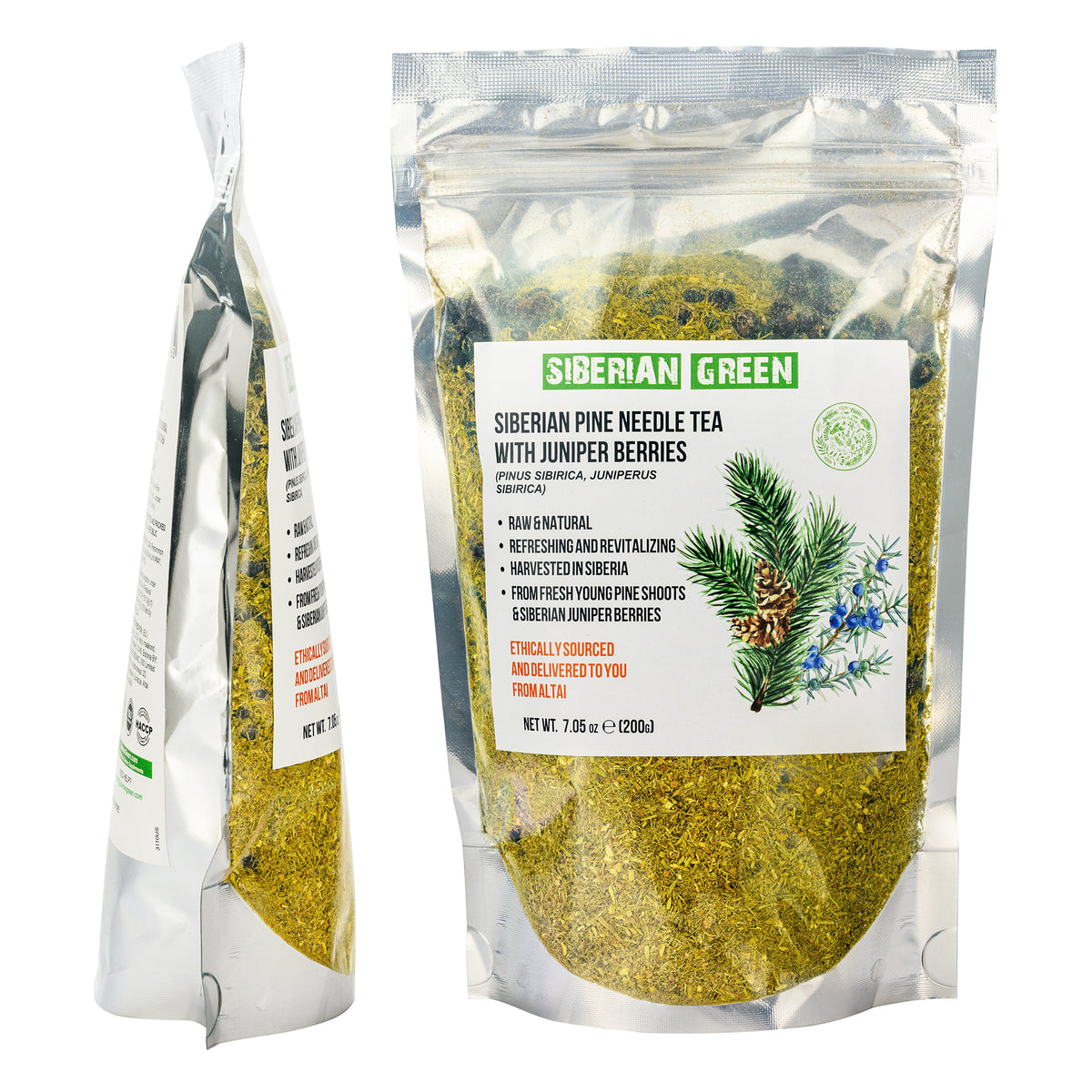 Siberian Pine Needle & Juniper Berry Tea – 200g Loose Blend