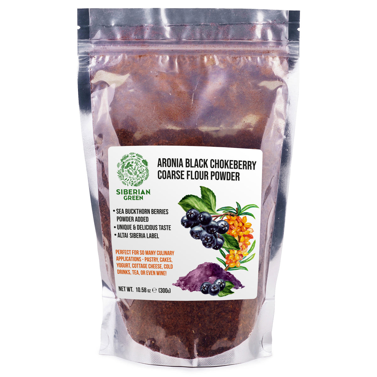 Polvere di Aronia Premium raccolta in natura arricchita con olivello spinoso - 300 g
