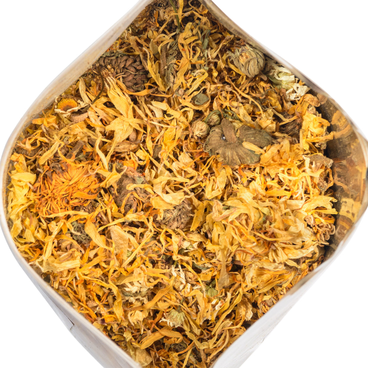 90% Calendula Flowers + 10% Chamomile 