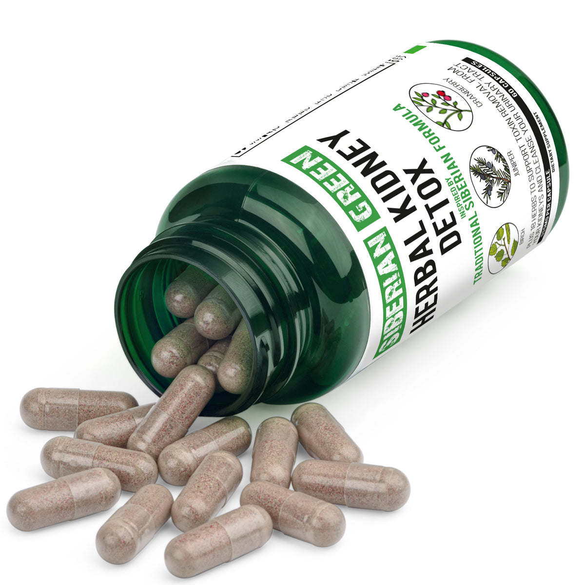 Kidney Detox Herb - Cranberry, Birch & Juniper Formula | 60 Capsules