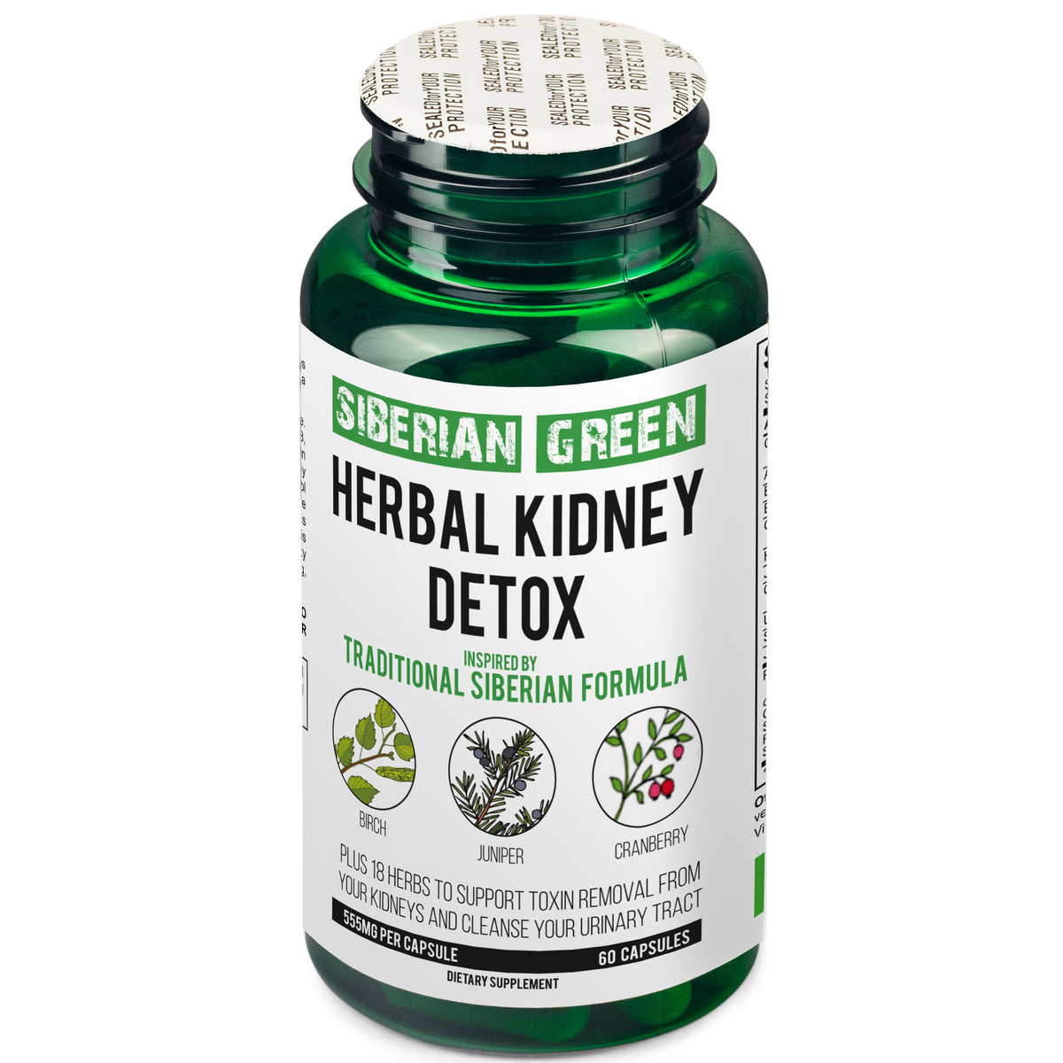 Kidney Detox Herb - Cranberry, Birch & Juniper Formula | 60 Capsules