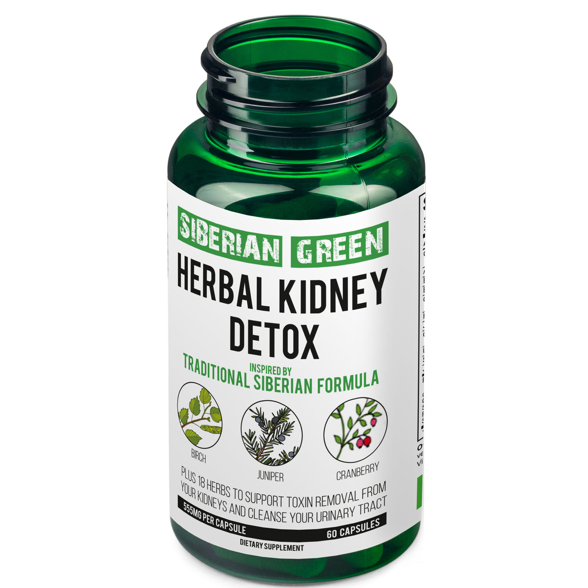 Kidney Detox Herb - Cranberry, Birch & Juniper Formula | 60 Capsules