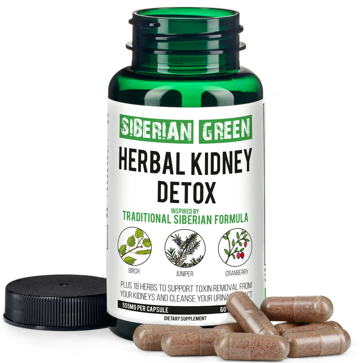 Kidney Detox Herb - Cranberry, Birch & Juniper Formula | 60 Capsules
