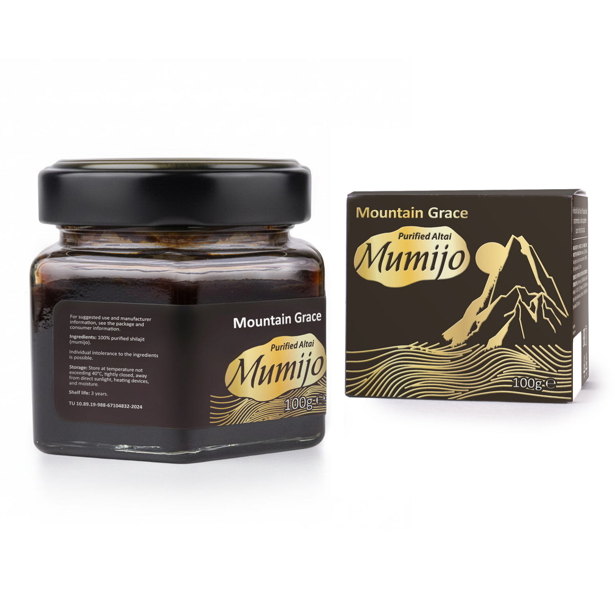 Résine de Shilajit de Sibérie - Altai Mumijo pour des solutions de santé améliorées | 100 gm