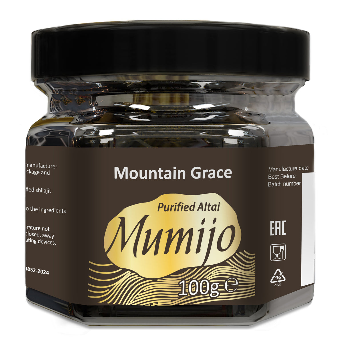 Résine de Shilajit de Sibérie - Altai Mumijo pour des solutions de santé améliorées | 100 gm
