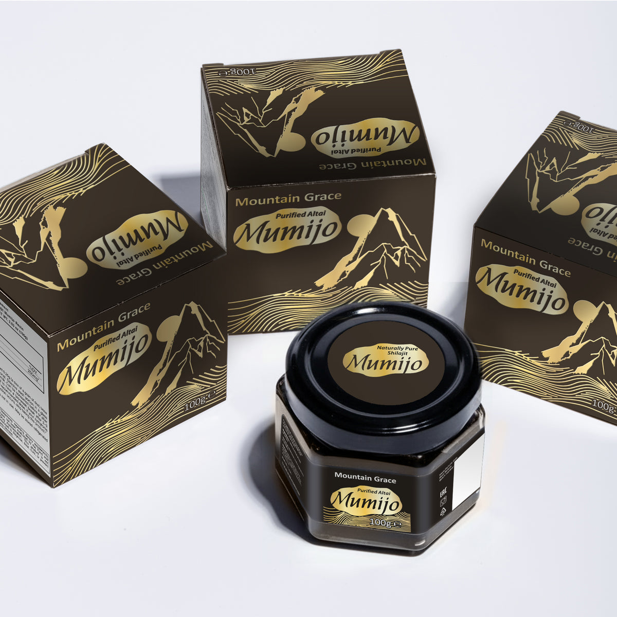 Résine de Shilajit de Sibérie - Altai Mumijo pour des solutions de santé améliorées | 100 gm