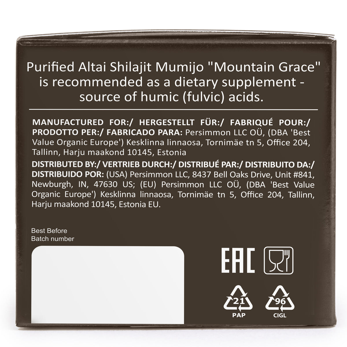 Résine de Shilajit de Sibérie - Altai Mumijo pour des solutions de santé améliorées | 100 gm