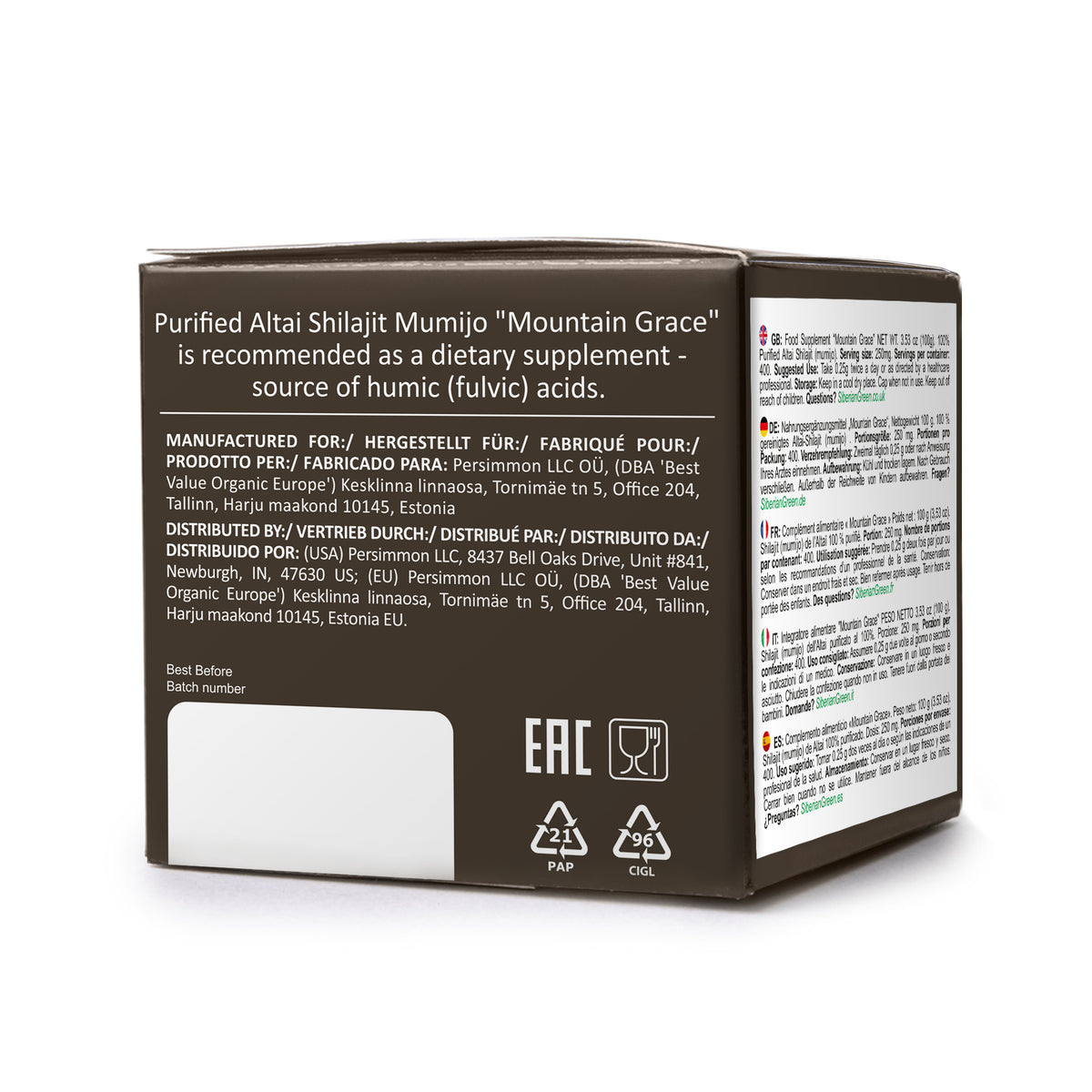 Résine de Shilajit de Sibérie - Altai Mumijo pour des solutions de santé améliorées | 100 gm