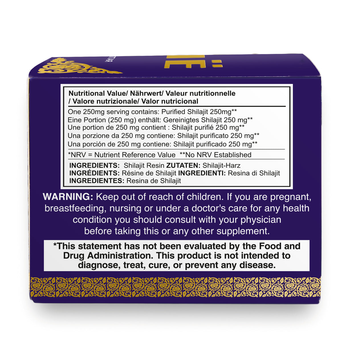 „Mountain Tear“ Altai Pure Premium Shilajit-Harz – 120 g natürliche Lebenskraft