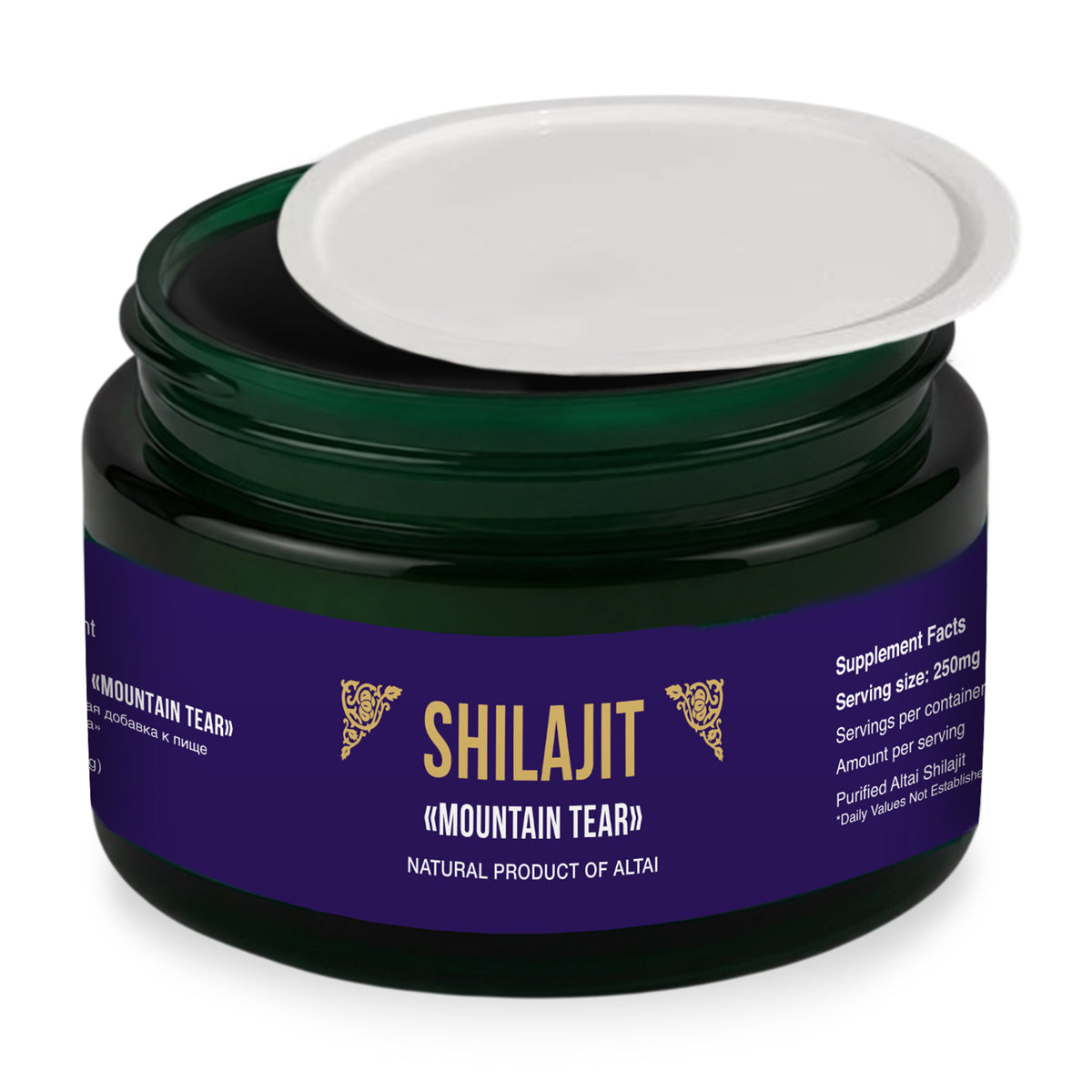 „Mountain Tear“ Altai Pure Premium Shilajit-Harz – 120 g natürliche Lebenskraft