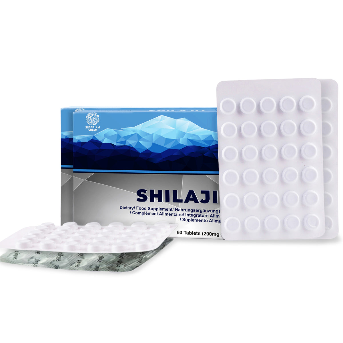 Blue Mountain Mumiyo Shilajit Tabletas - 120 Contar (2 x 60 Paquete)