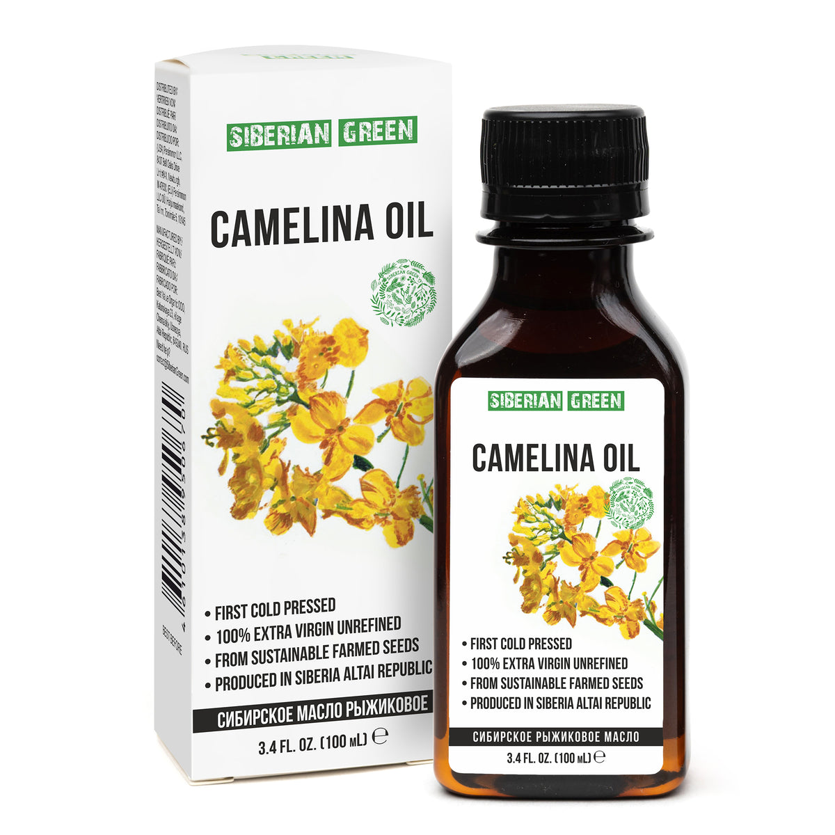 Siberian Camelina Oil – Extra Virgin, Cold-Pressed (100ml)