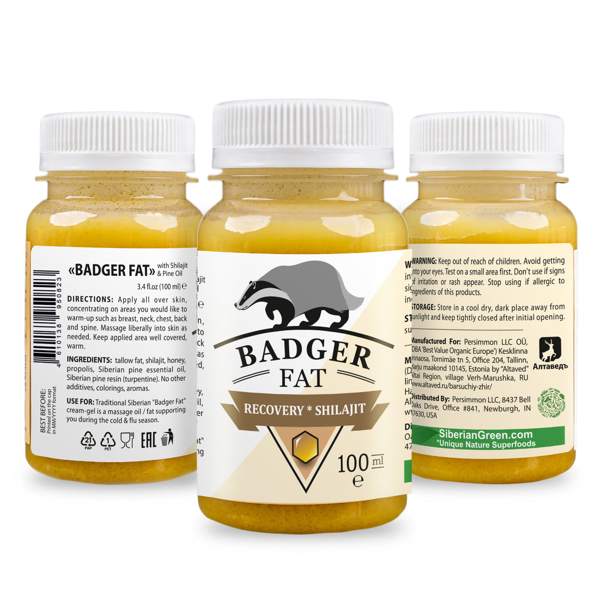 Badger Fat Cream-Gel from Siberian Wellness: Natural Relief