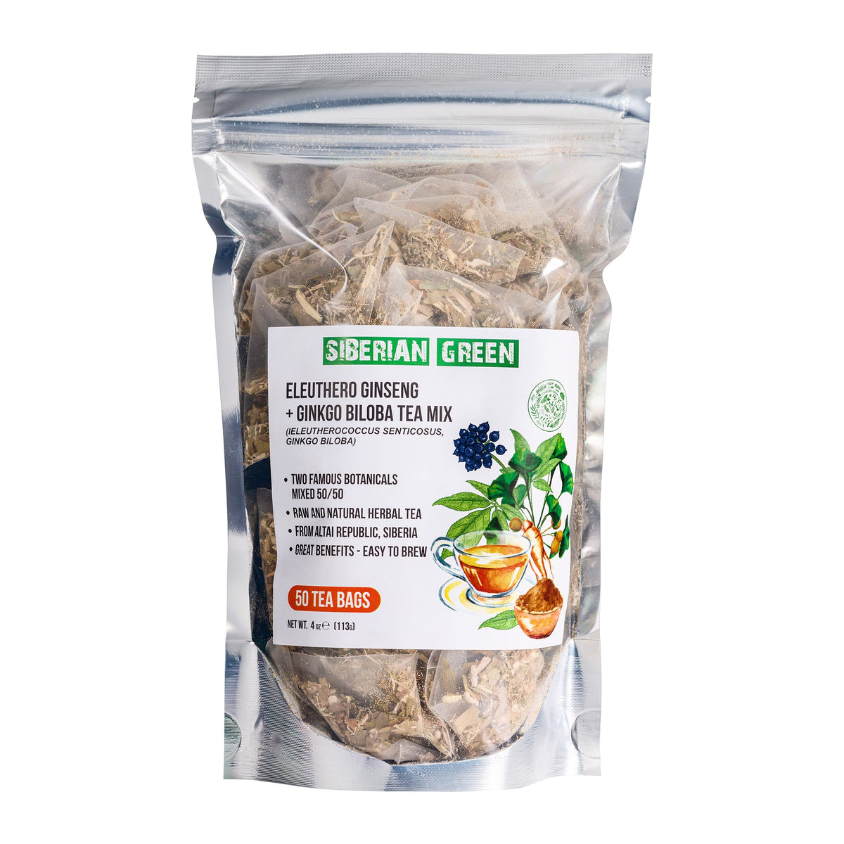 Antioxidant-rich Ginkgo Biloba tea for mental clarity and energy