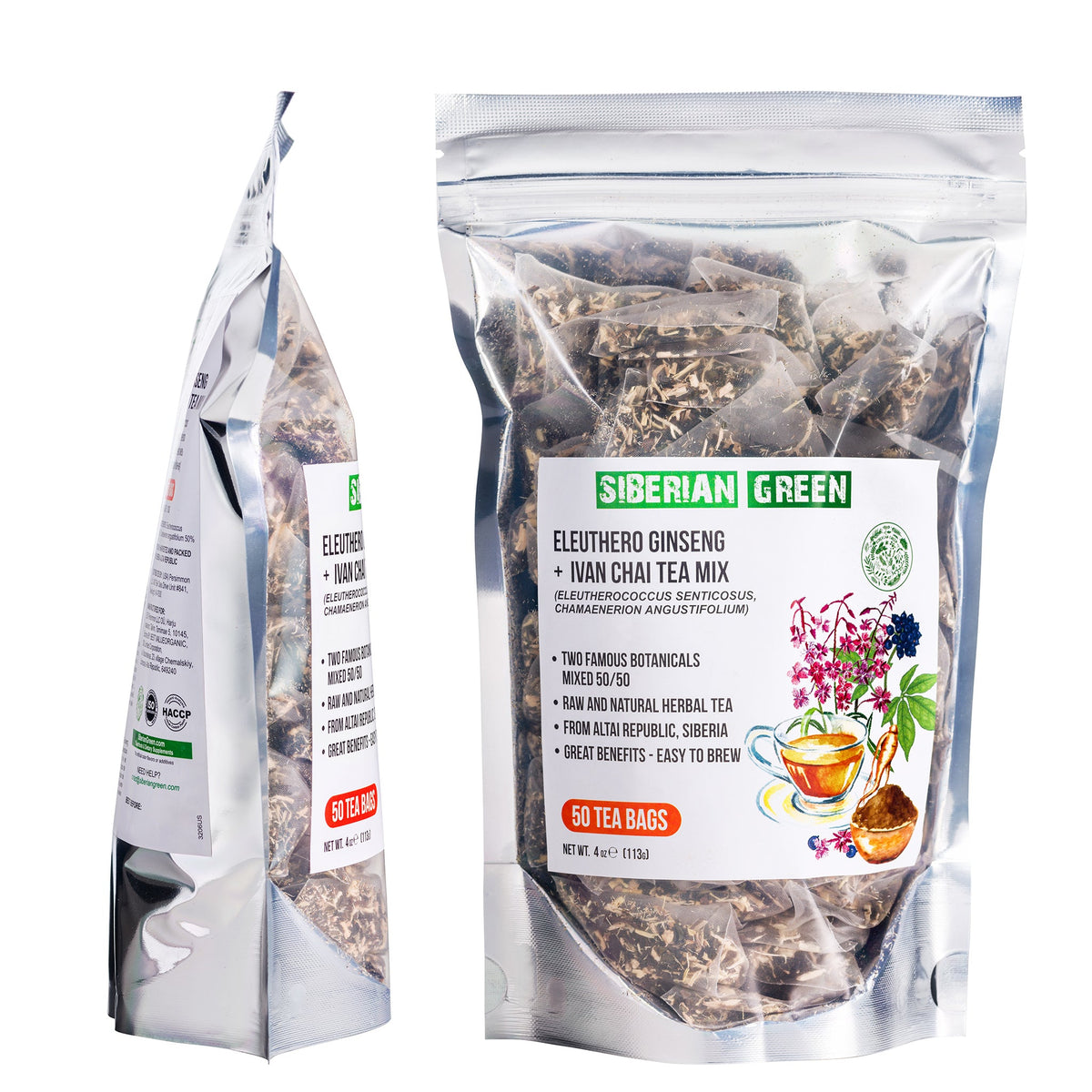 Caffeine-free Eleuthero Root tea – supports stress relief and vitality&quot;