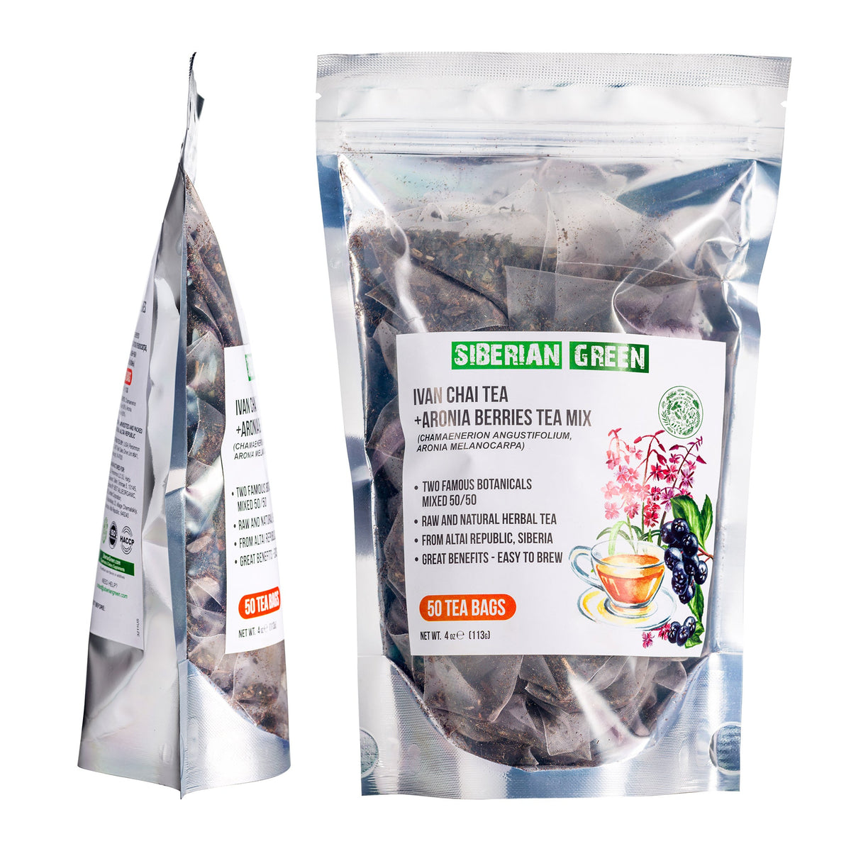 Siberian Green Ivan Chai &amp; Aronia Berry Tea 
