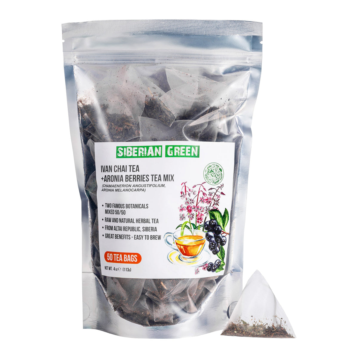 50 Siberian Green Ivan Chai &amp; Aronia Berry Tea 