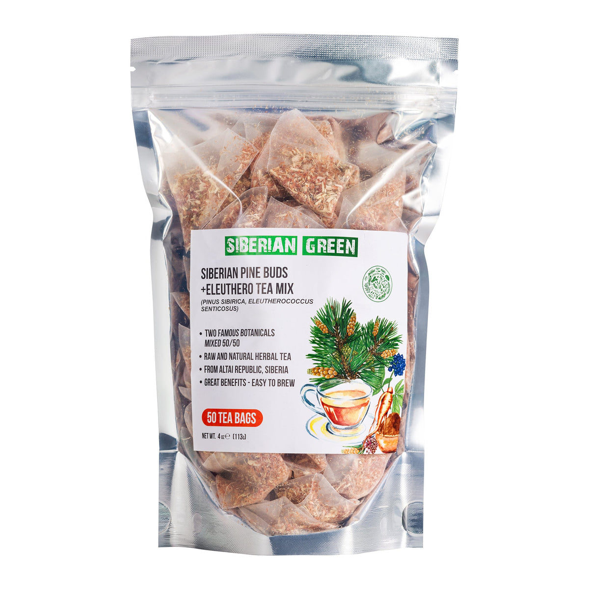 Eleuthero Root &amp; Pine Buds Tea 