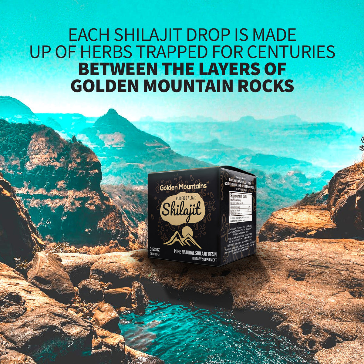 Golden Mountains Shilajit Resin – Pure Altai Siberian Power
