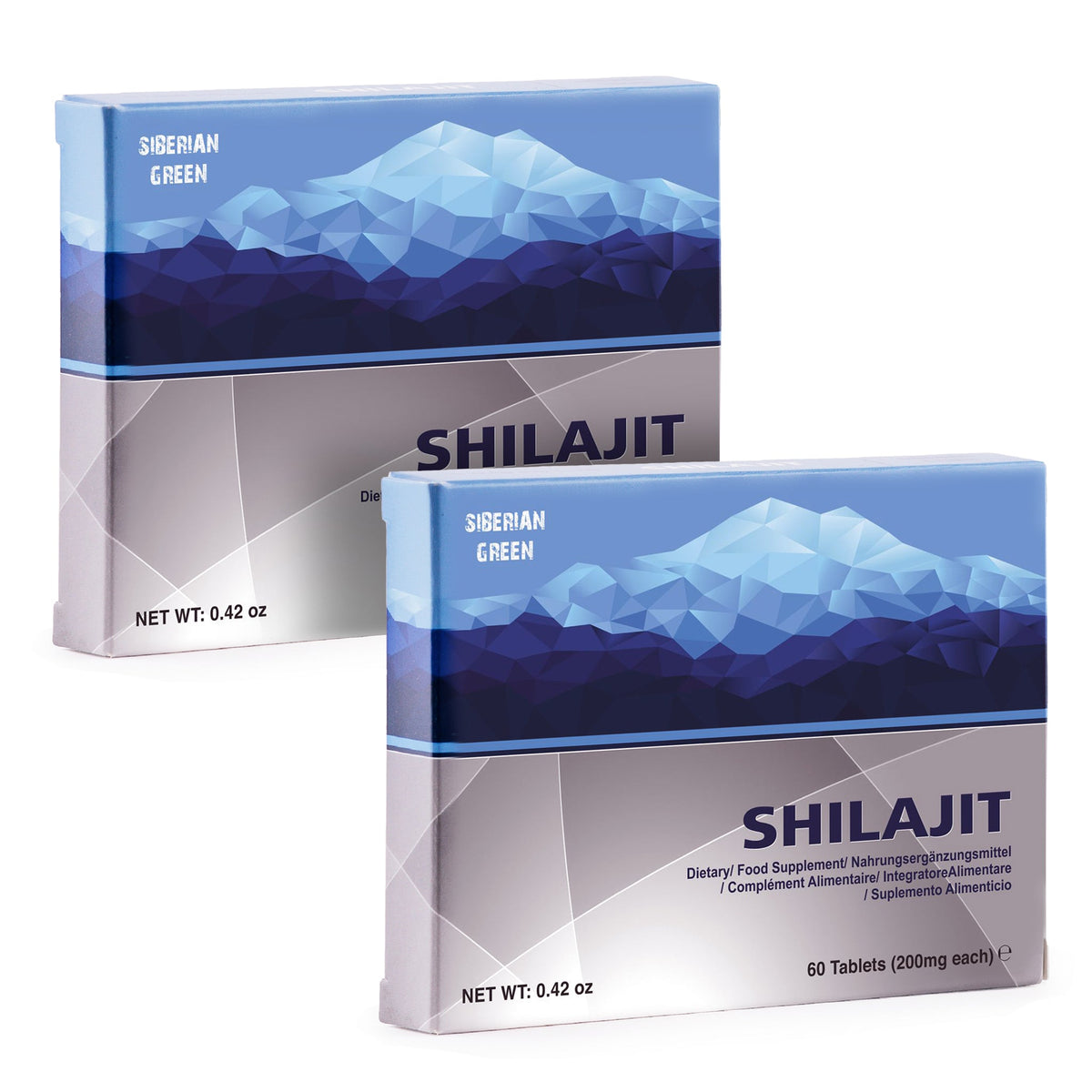 120 (2x60 Pack) Altaic Pure Shilajit Blue Mountains "MUMIJO" Mumio Mumiyo Resin
