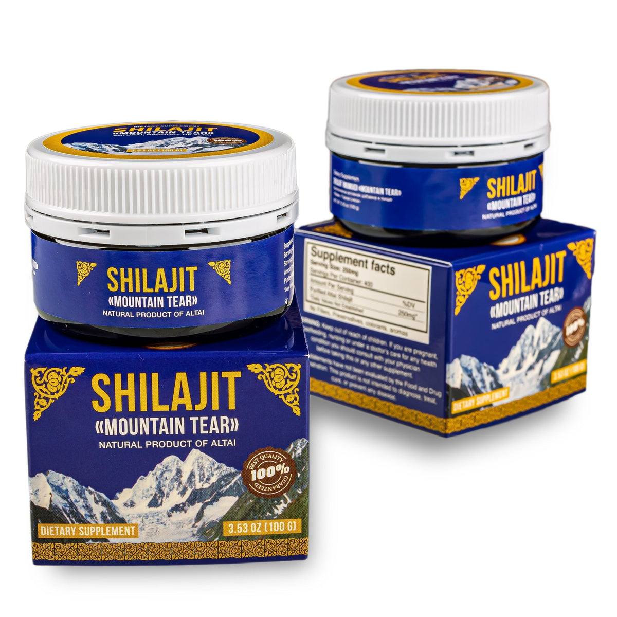 "Mountain Tear" Altai Pure Premium Shilajit Mumijo Resin Siberia 100g (3.4 oz)