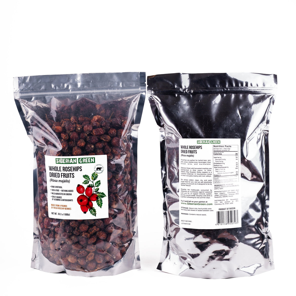 Siberian Dried Rose Hips Whole Seeds 1 kg Rosehips Herbal Tea Directly from Siberia Altai Mountains and Taiga