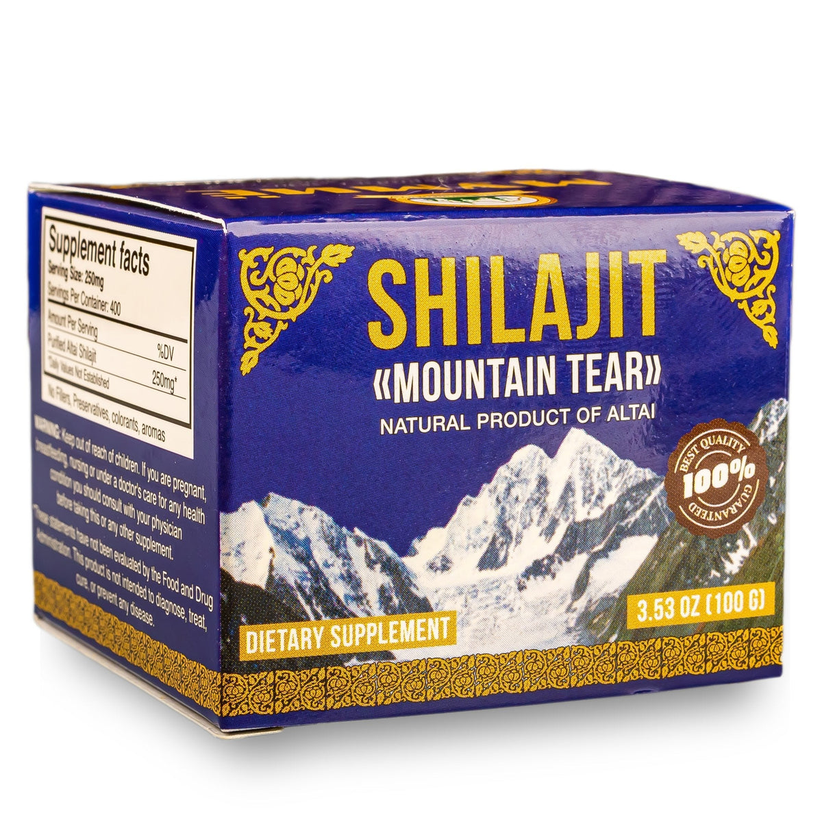 "Mountain Tear" Altai Premium Puro Shilajit Mumijo Resina Siberia 100g (3.4 oz)